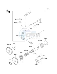 KX 60 [KX60] (B15-B19) [KX60] drawing KICKSTARTER MECHANISM