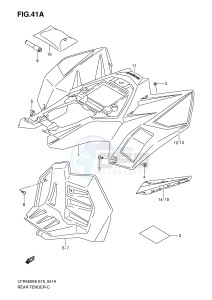 LT-R450 (E19) drawing REAR FENDER (MODEL K8)