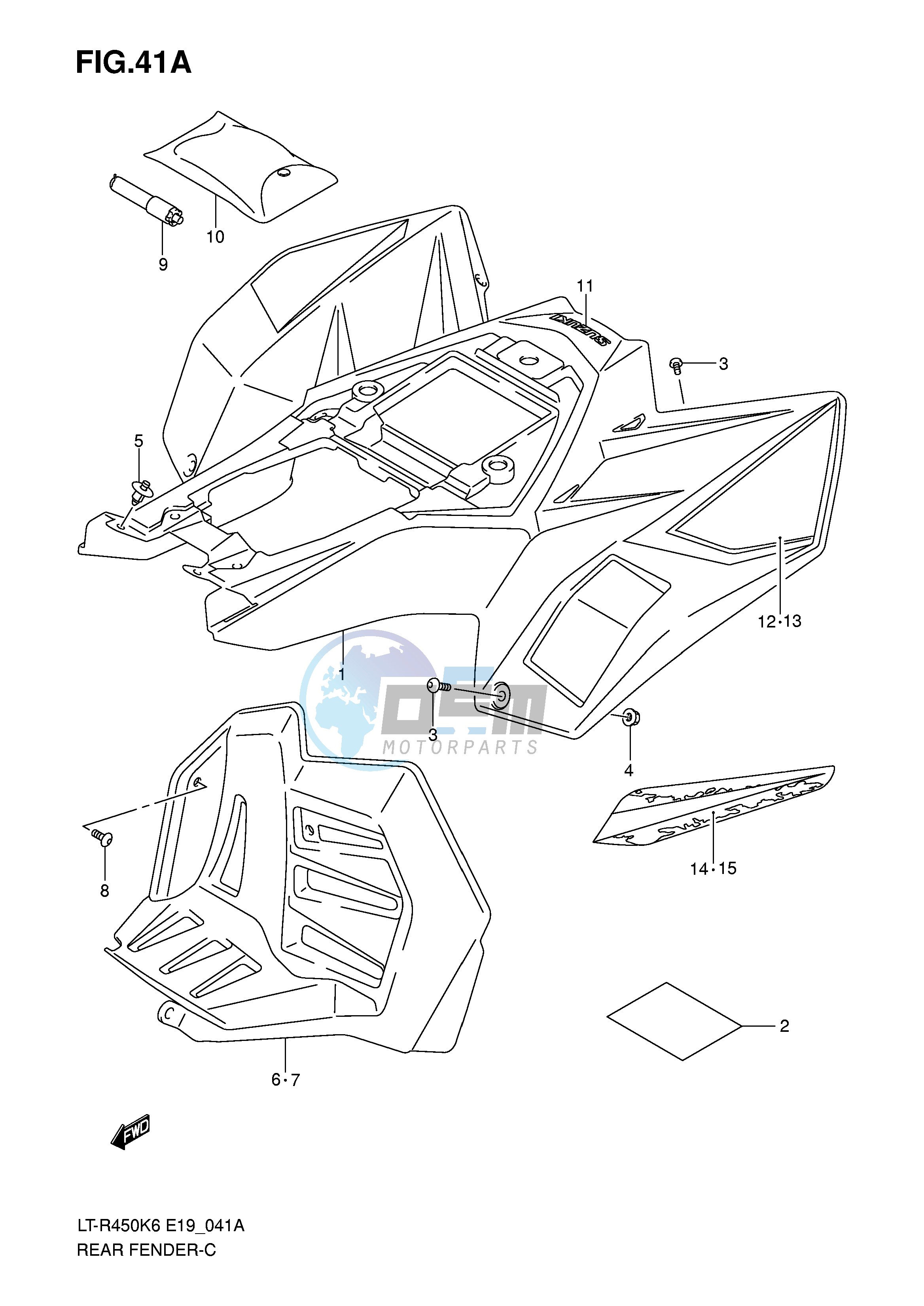 REAR FENDER (MODEL K8)