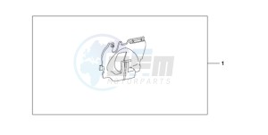 CB1000R9 UK - (E / MPH) drawing U-LOCK HOLDER