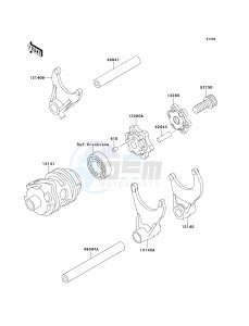 KX 250 L [KX250] (L3) [KX250] drawing GEAR CHANGE DRUM_SHIFT FORK-- S- -