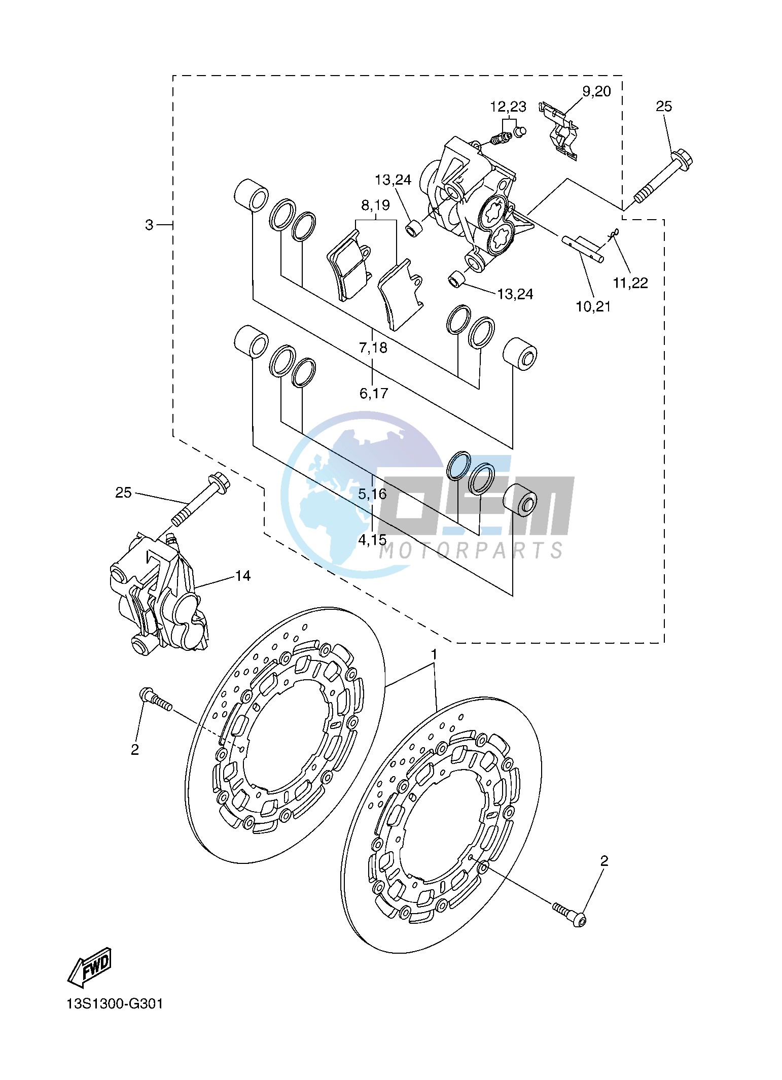 FRONT BRAKE CALIPER