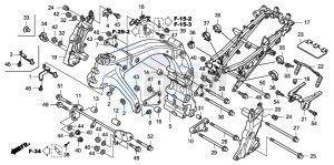 CBF600NA drawing FRAME BODY (CBF600S8/SA8/N8/NA8)