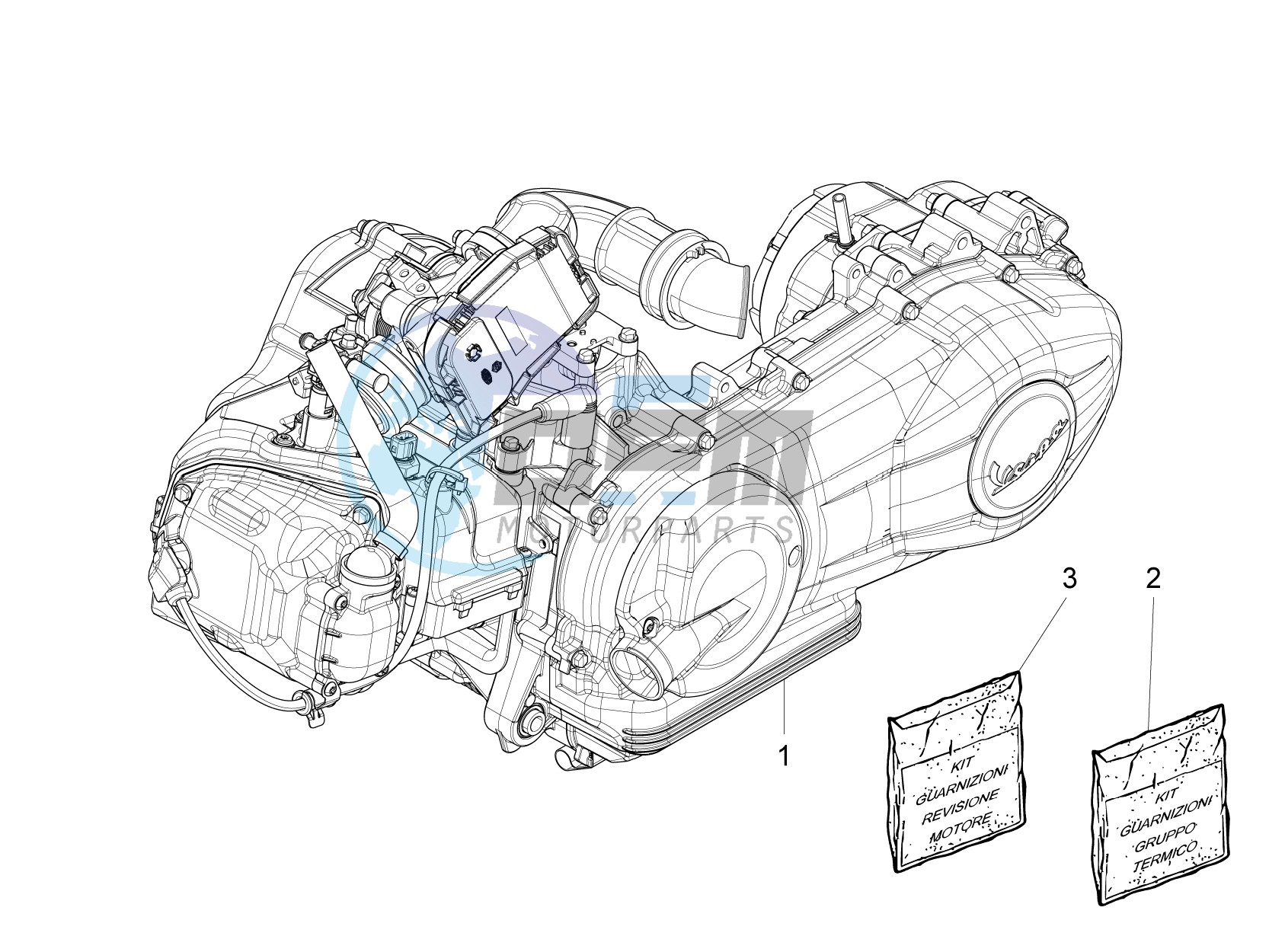 Engine, assembly