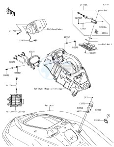 JET SKI ULTRA 310LX JT1500MHF EU drawing Meters