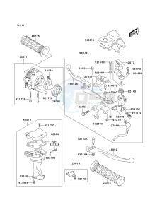 KSF 400 A [KFX400) (A1-A3) [KFX400) drawing HANDLE LEVER-- JSAAK47B32108572-- -