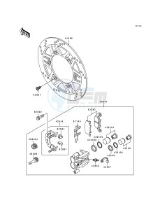 EX 500 A [EX500] (A4-A7) [EX500] drawing FRONT BRAKE