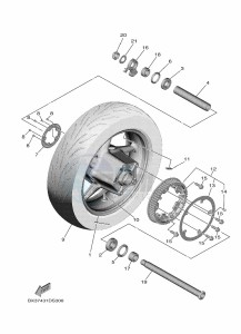 XP560D  (B7M2) drawing REAR WHEEL