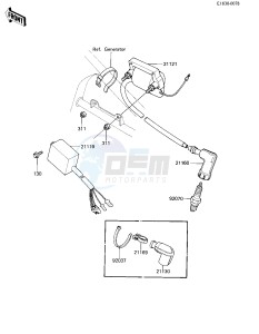 KX 80 C [KX80] (C2) [KX80] drawing IGNITION -- 82 KX80-C2- -