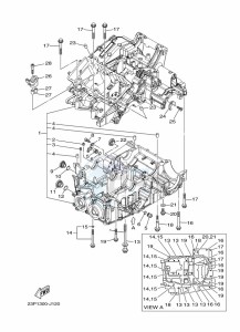 XT1200Z XT1200Z SUPER TENERE ABS (BP87) drawing CRANKCASE