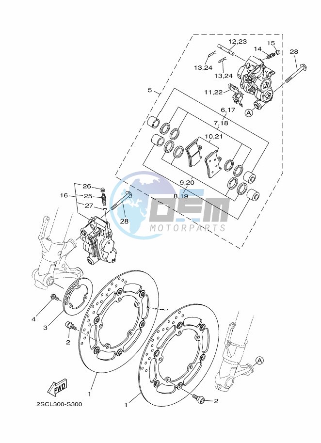 FRONT BRAKE CALIPER