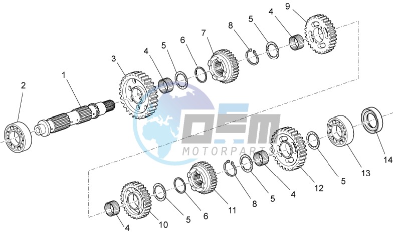 Driven shaft