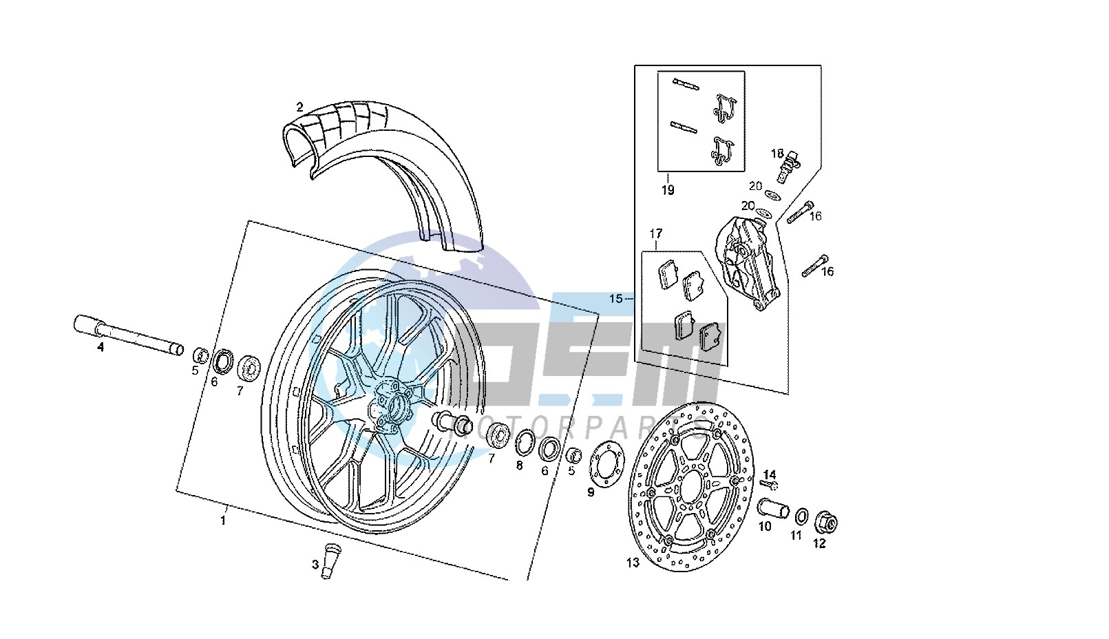 FRONT WHEEL MY07-08