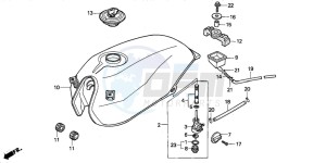 NSR50S drawing FUEL TANK