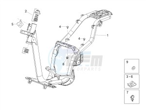 SCARABEO 50 2T CARBURATORE E4 STREET (EMEA) drawing Frame