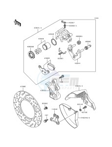 KL 650 B [TENGAI] (B2-B3) [TENGAI] drawing REAR CALIPER