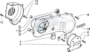 Typhoon 50 XR drawing Clutch cover-scrool cover