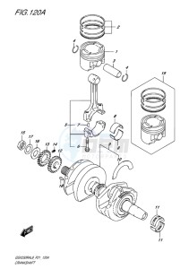 GSX-250 RA drawing CRANKSHAFT