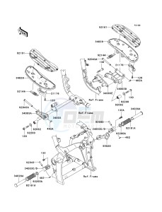 VN 2000 A [VULCAN 2000] (A6F-A7F) A7F drawing FOOTRESTS