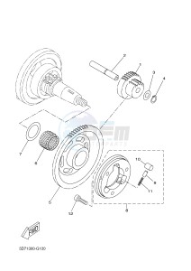 YZF-R125 R125 (5D7F 5D7F 5D7F) drawing STARTER CLUTCH