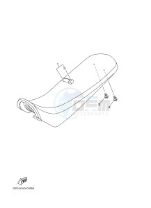 XT250 XT250F SEROW (1YBE) drawing SEAT