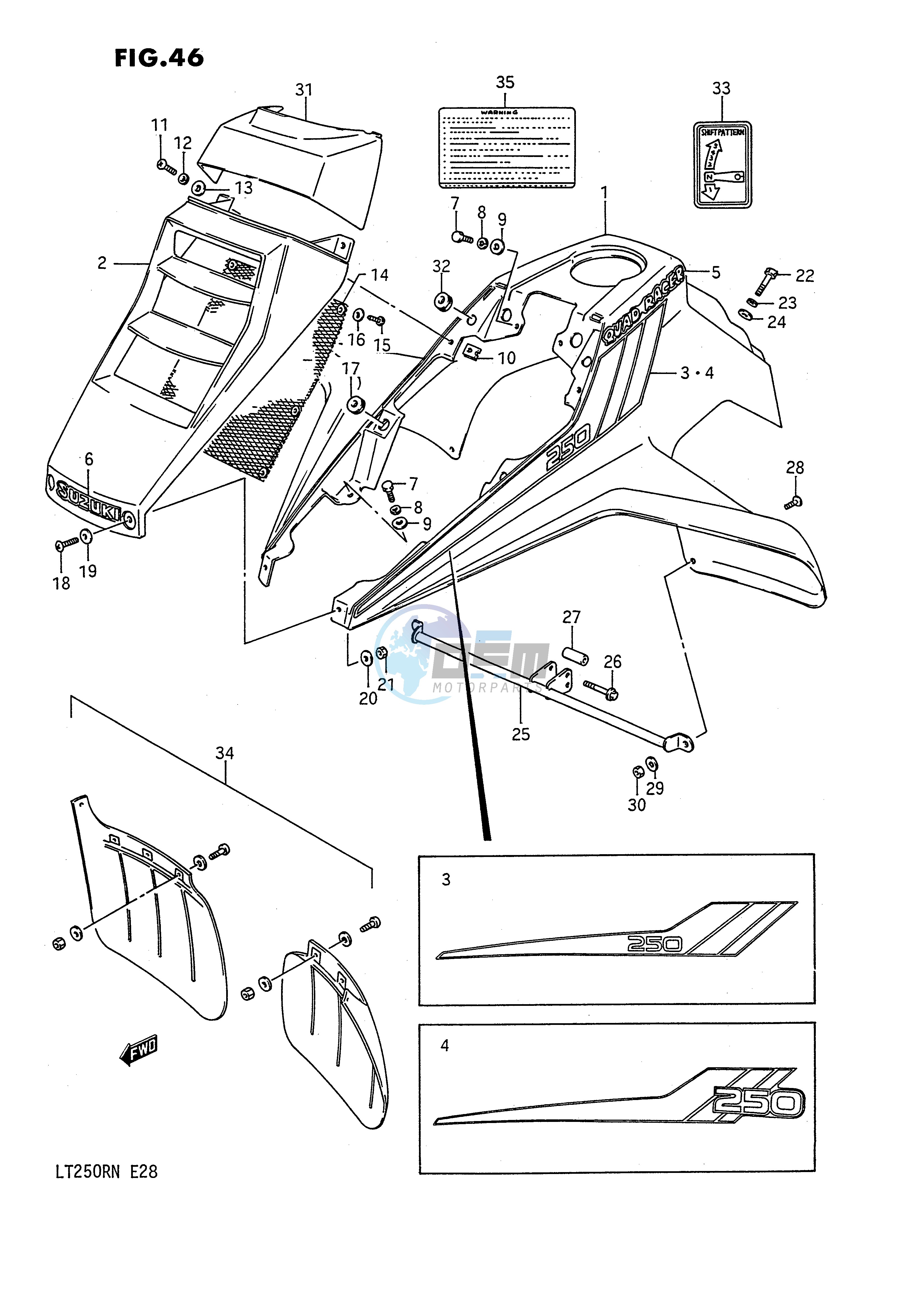 FRONT FENDER (MODEL F G)