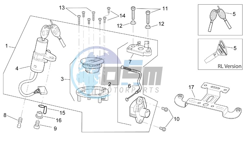 Lock hardware kit