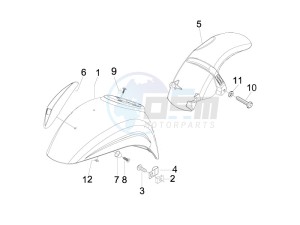 LX 50 4T-4V Touring drawing Wheel housing - Mudguard