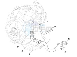 X Evo 125 Euro 3 drawing Secondary air box