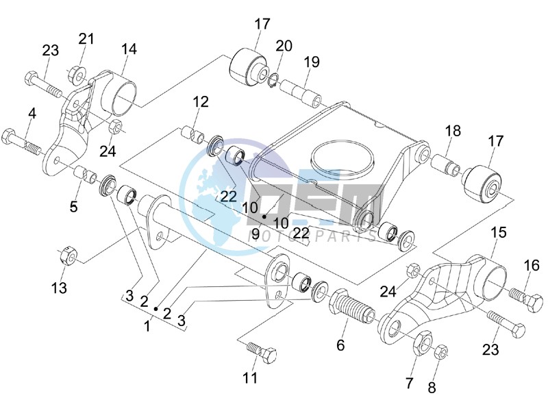 Swinging arm