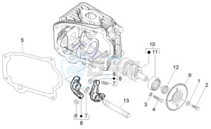 Liberty 50 4t RST ptt (F) France drawing Lever - Camshaft