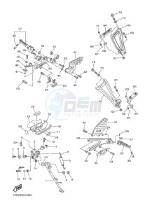 YZF-R6 R6 600 (1JSU 1JSV) drawing STAND & FOOTREST