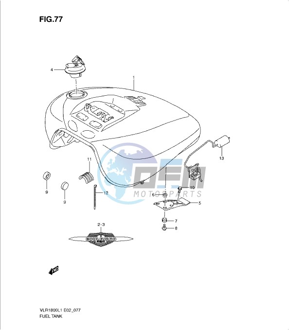 FUEL TANK (VLR1800TL1 E24)