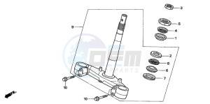 SH125R drawing STEERING STEM