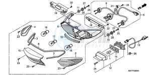 XL1000VA9 France - (F / ABS CMF) drawing TAILLIGHT