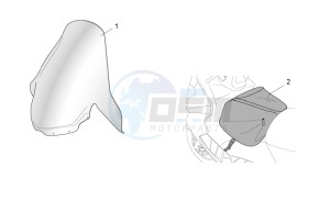 Atlantic 125-250 drawing Acc. - Windshields/side cases