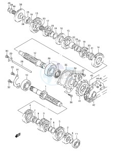 RGV250 (E24) drawing TRANSMISSION