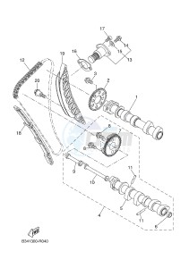 MTT690P-AB MT-07 TRACER TRACER 700 (B7K1 B7K1 B7K1 B7K1) drawing CAMSHAFT & CHAIN