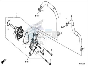 CBR500RAH CBR500R ED drawing WATER PUMP