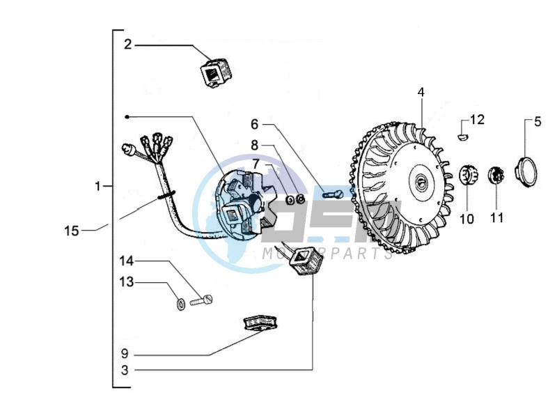 Flywheel magneto