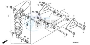 CBR1000RA9 UK - (E / ABS MKH) drawing REAR CUSHION