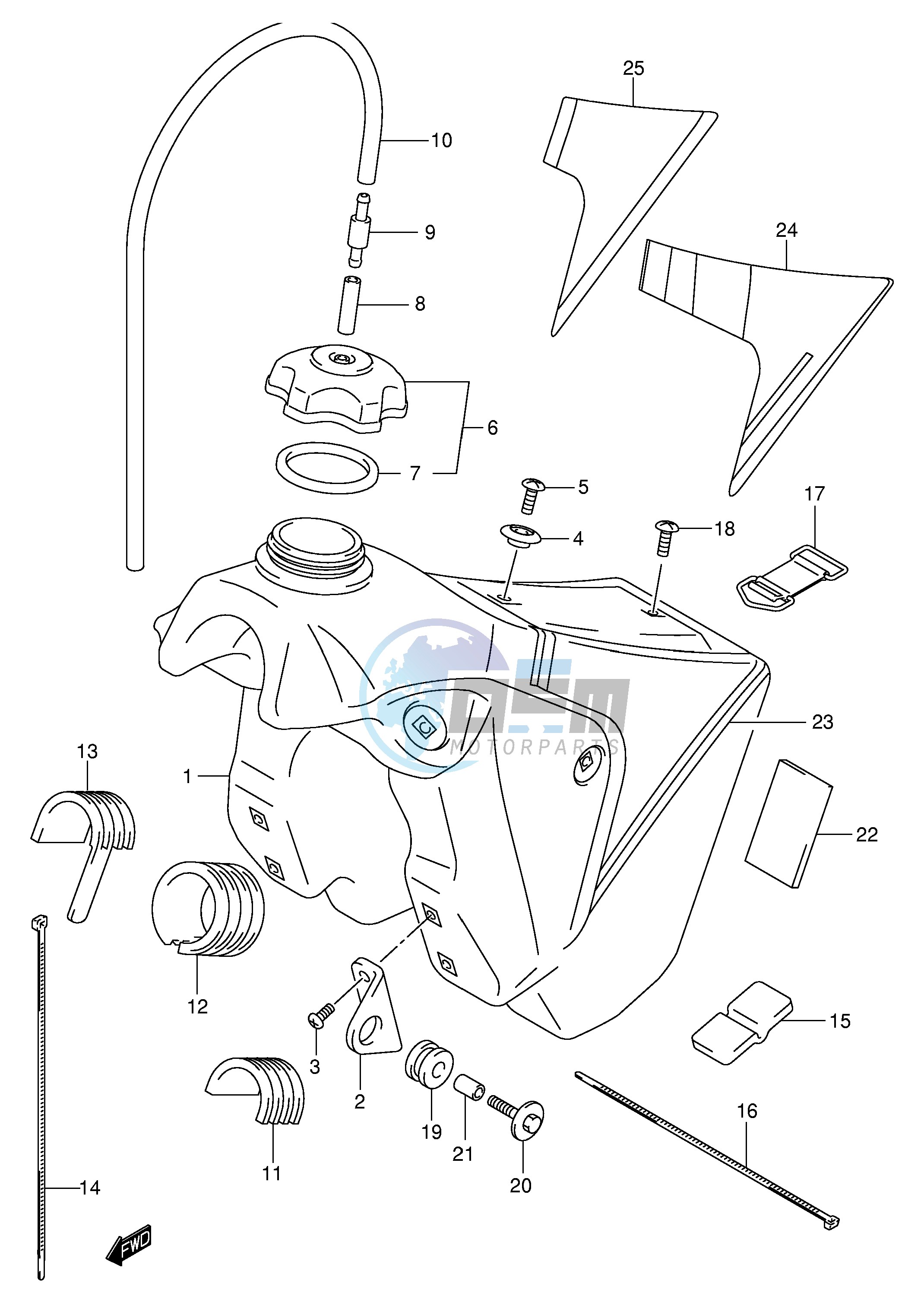 FUEL TANK (MODEL K1 K2 K3)