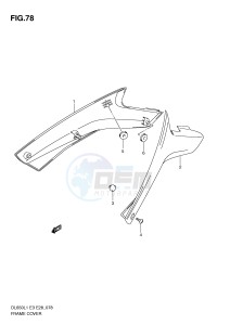 DL650 (E3) V-Strom drawing FRAME COVER