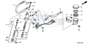 GL18009 France - (F / AB CMF NAV) drawing REAR BRAKE MASTER CYLINDER