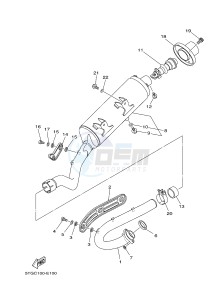 YFZ450 YFZ450D (1PD5 1PD6) drawing EXHAUST