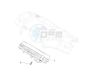 SPRINT 50 4T-3V E2 NOABS (NAFTA) drawing Meter combination - Cruscotto