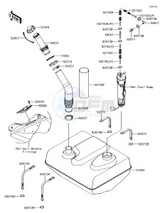 JET SKI ULTRA 310LX JT1500MJF EU drawing Fuel Tank