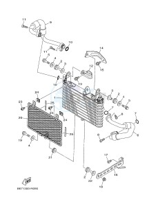 MTN1000 MT-10 MT-10 (B677) drawing OIL COOLER