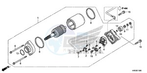 TRX500FM6G TRX680 Europe Direct - (ED) drawing STARTER MOTOR