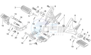 Pegaso 650 Carb drawing Foot rests